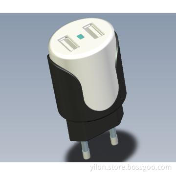 Travel Charger with Two USB Interface